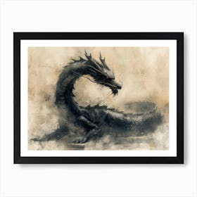 Calligraphic Wonders: Chinese Dragon 3 Art Print