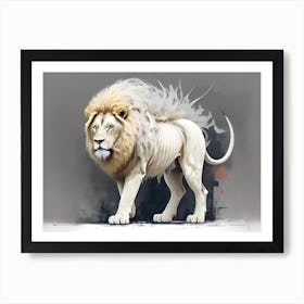 White Lion 8 Art Print