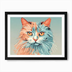 Portrait Of A Cat 1 Art Print