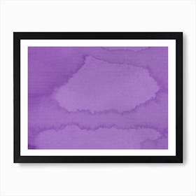 watercolor washes painting art abstract contemporary minimal minimalist emerald purple magenta office hotel living room 6 Art Print