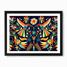 Mexican Floral Pattern Art Print