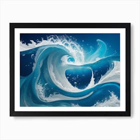 Ocean Wave 1 Art Print