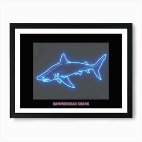 Pink Aqua Hammerhead Shark Poster 6 Art Print