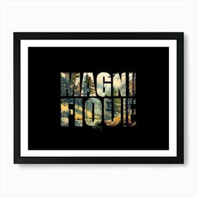 Magnifique Poster Retro Mountains 9 Art Print