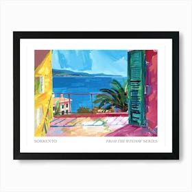 Sorrento From The Window Series Poster Painting 4 Art Print