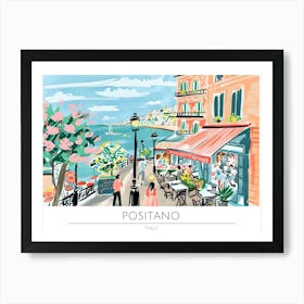 Positano Amalfi Coast Italy Art Print