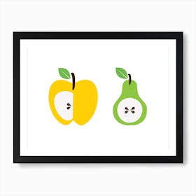 Apple Pear Art Print