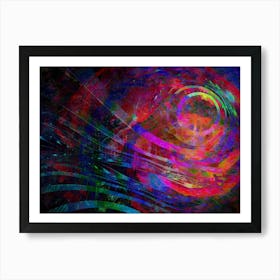 Abstract Painting Light in the night Art Print