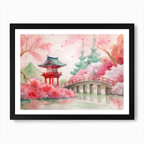 Japanese Bridge Art Print