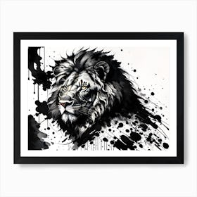 Lion Painting 55 Art Print