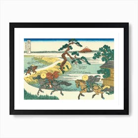 Village Of Sekiya At Sumida River Art Print