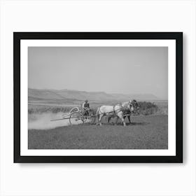 Duster Of The Allen Valley Duster Association In Action, Sanpete County, Utah, This Is A Fsa (Farm Security Art Print