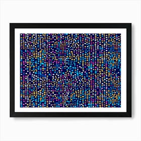 Vibrant Polka Dot Pattern Art Print