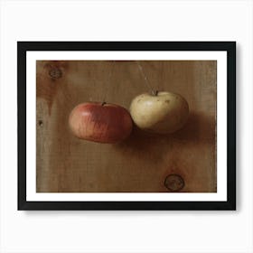 Two Apples Art Print