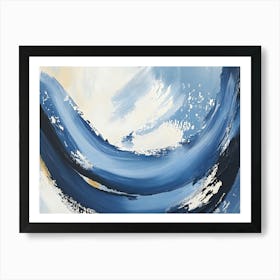 Abstract Blue Painting 6 Art Print