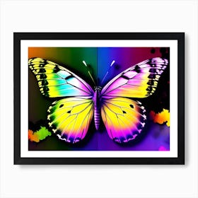 Butterfly Wallpaper Art Print