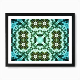 Modern Abstraction Watercolor Green Decor 1 Art Print