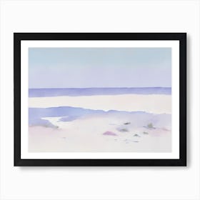 Watercolor Of A Beach Art Print