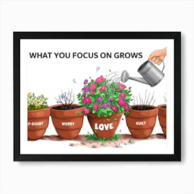 What You Focus On Grows Art Print