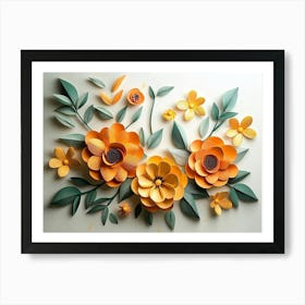 3d Floral Craft 5 Art Print