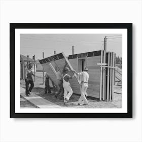 House Plant, Finished Panel Being Placed In The Stack For Priming, Southeast Missouri Farms Project By Art Print