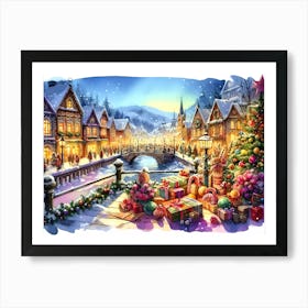 Christmas Village 7 Art Print