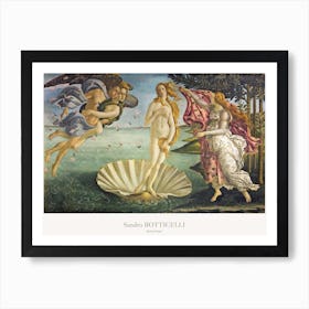 Birth Of Venus Landscape, Boticelli Poster Art Print