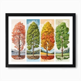 Autumn Trees 2 Art Print