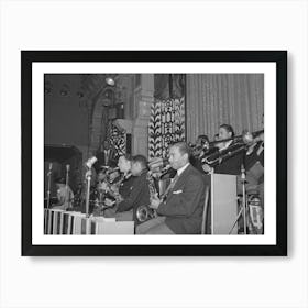 The Band At The Savoy Ballroom, Chicago, Illinois By Russell Lee Art Print
