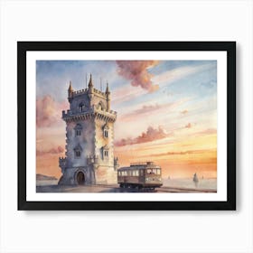 Lisbon Tower Art Print