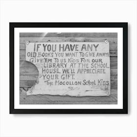 Sign On Side Of Building, Mogollon, New Mexico By Russell Lee Art Print