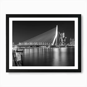 Iconic Erasmus Bridge Rotterdam Art Print