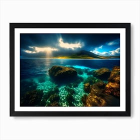 Rainbow Over The Ocean 8 Art Print