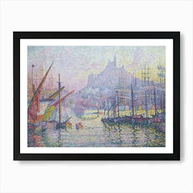 Notre Dame De La Garde, Marseilles, By Paul Signac, 1905 06, French Post Impressionist Painting Poster