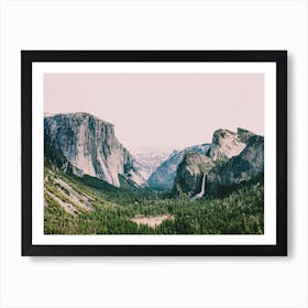 Pink Mountain Valley Art Print