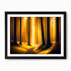 Road Through The Forest Art Print