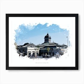 Mercado Central, Santiago, Chile Art Print