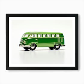 Toy Car Volkswagen Drag Bus Green Art Print