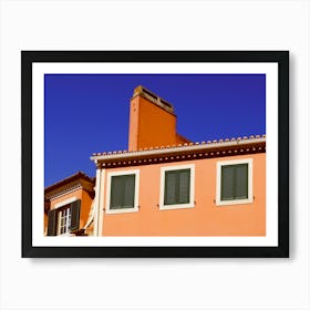 Green Shutters Lisbon Art Print