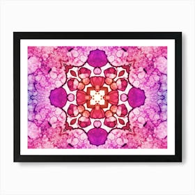 Abstract Purple Star 6 Art Print