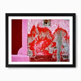 Queretaro Abstract Pink Home Art Print