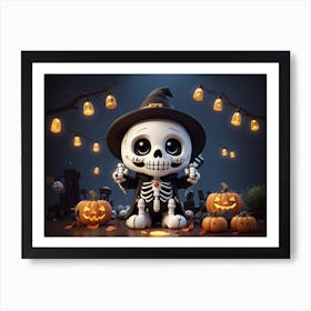 Halloween Skeleton 3 Poster