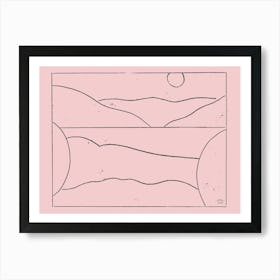 Vallée Pink Art Print
