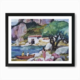 House By The Sea. Life in Mallorca Art Print