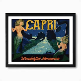 Capri Mermaids, Italy Poster