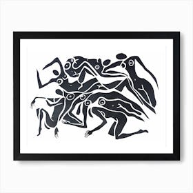 Novement White Art Print