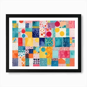 Colorful Squares Art Print