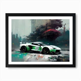 Futuristic Sports Car 39 Art Print