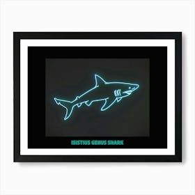 Neon Isistius Genus Shark 5 Poster Art Print