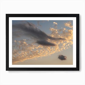 Scenic cloudscape at sunset Art Print